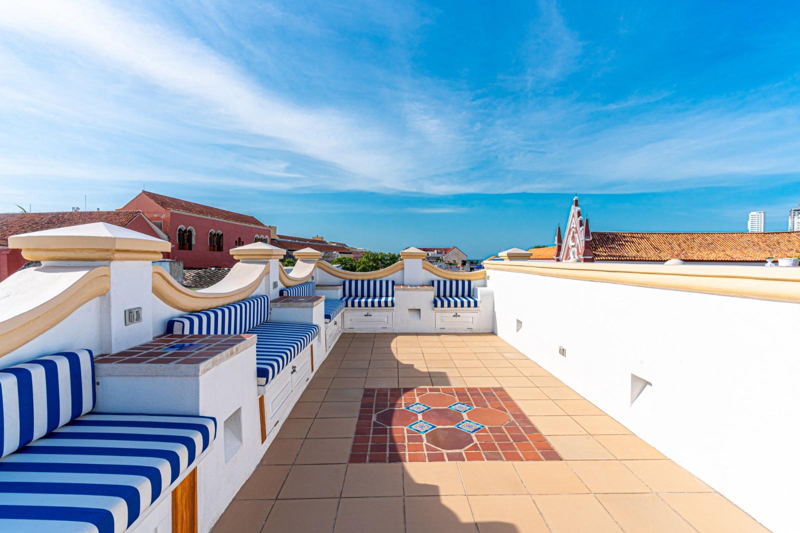 Terraza del rooftop de Casa de Porto